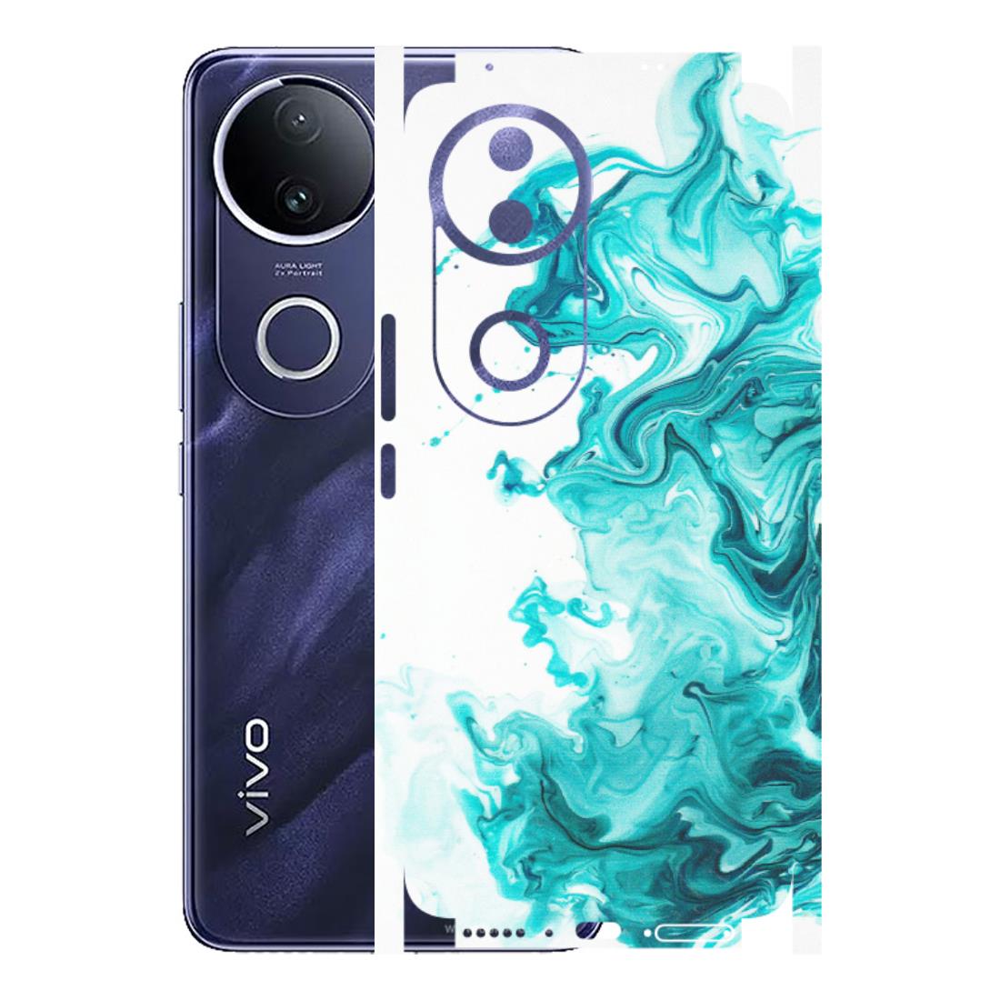 VIVO Z/V/X/T/U/S Series Phone Skins (All Models) - Sky Blue Abstract Colour - Matte Finish (M-146) Vivo T4R 5G