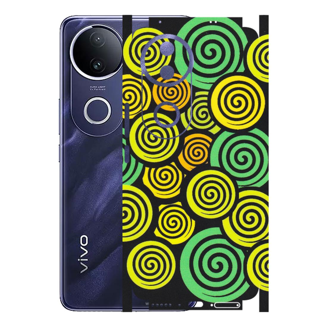 VIVO Z/V/X/T/U/S Series Phone Skins (All Models) - Crazy Spiral - Matte Finish (M-91) Vivo T4R 5G