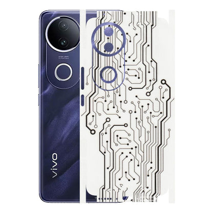 VIVO Z/V/X/T/U/S Series Phone Skins (All Models) - Tech Circuits - Transparent Finish (T-03) Vivo T4R 5G