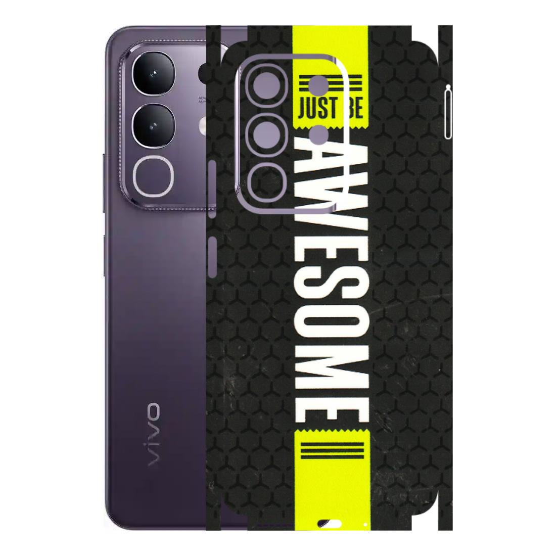 VIVO Z/V/X/T/U/S Series Phone Skins (All Models) - Just Be Awesome - 3D Embossed Finish (L-101) Vivo T4X 5G