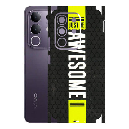 VIVO Z/V/X/T/U/S Series Phone Skins (All Models) - Just Be Awesome - 3D Embossed Finish (L-101) Vivo T4X 5G