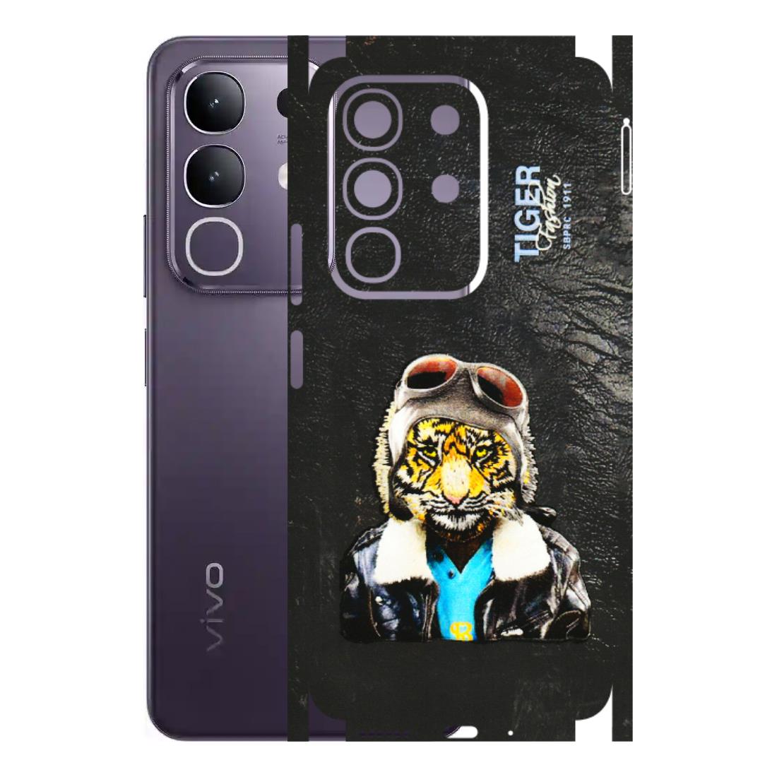 VIVO Z/V/X/T/U/S Series Phone Skins (All Models) - Rider Tiger - 3D Embossed Finish (L-113) Vivo T4X 5G