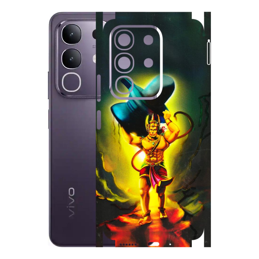 VIVO Z/V/X/T/U/S Series Phone Skins (All Models) - Hanuman Ji - 3D Embossed Finish (L-128) Vivo T4X 5G