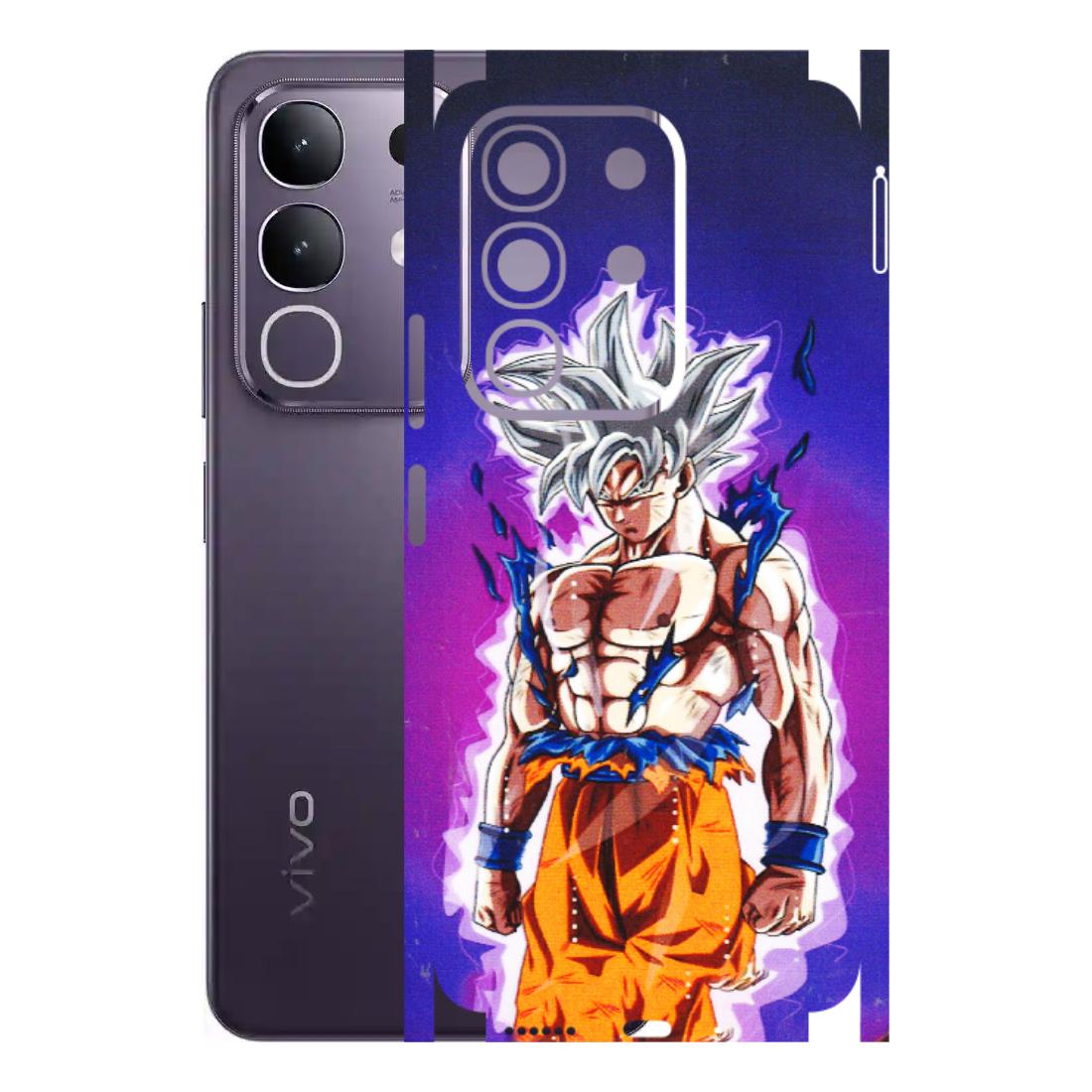 VIVO Z/V/X/T/U/S Series Phone Skins (All Models) - Goku Purple Anime - 3D Embossed Finish (L-147) Vivo T4X 5G