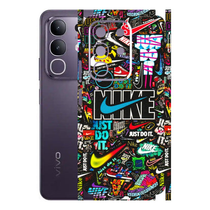 VIVO Z/V/X/T/U/S Series Phone Skins (All Models) - Just Do It Doodles - 3D Embossed Finish (L-166) Vivo T4X 5G