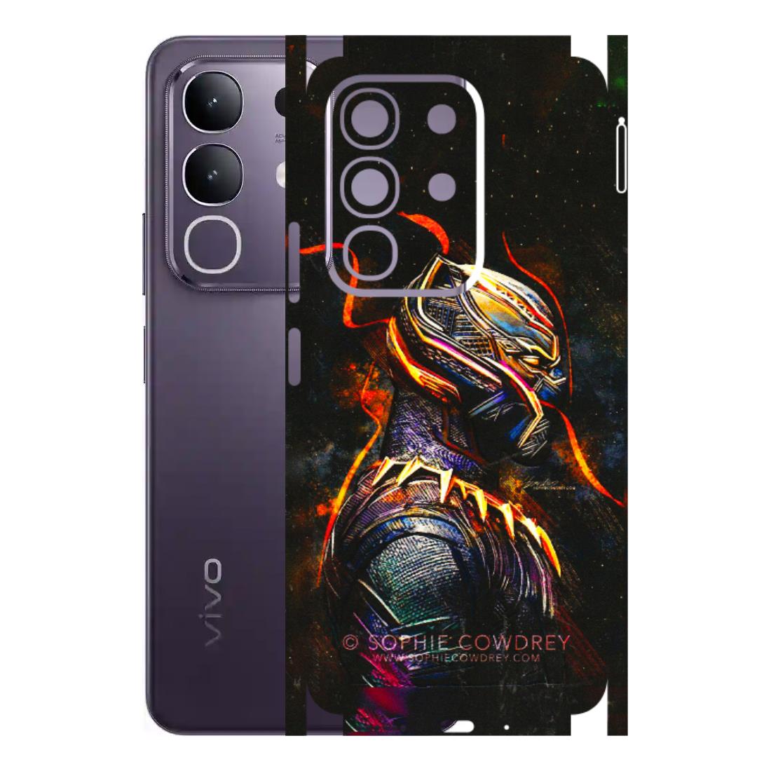 VIVO Z/V/X/T/U/S Series Phone Skins (All Models) - Black Panther - 3D Embossed Finish (L-190) Vivo T4X 5G