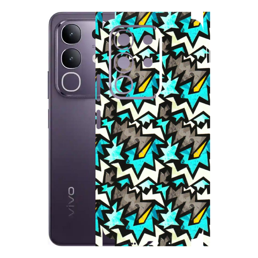 VIVO Z/V/X/T/U/S Series Phone Skins (All Models) - Funky Zig Zag - 3D Embossed Finish (L-223) Vivo T4X 5G