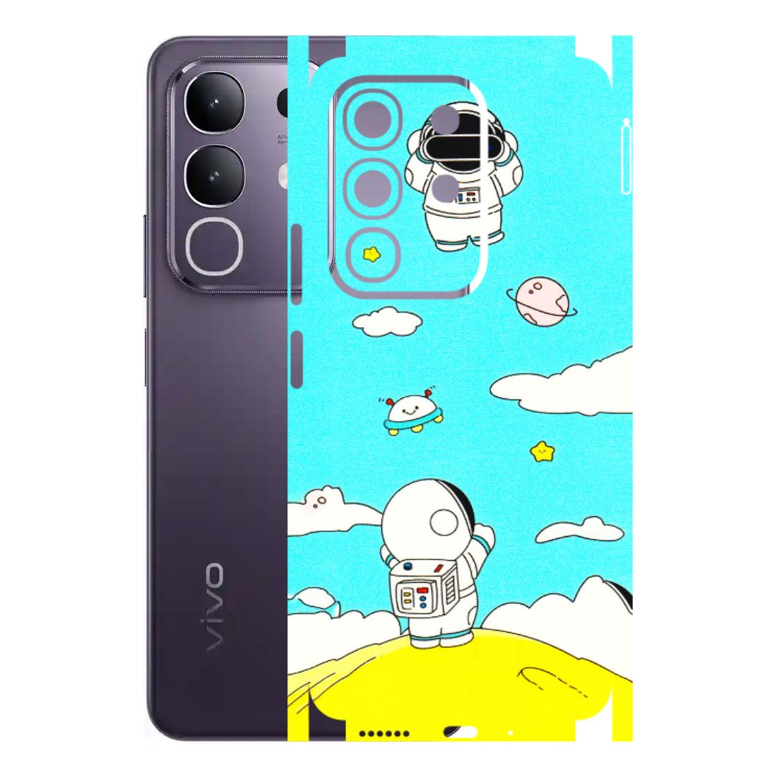 VIVO Z/V/X/T/U/S Series Phone Skins (All Models) - Blue Skies Astro Float - 3D Embossed Finish (L-230) Vivo T4X 5G