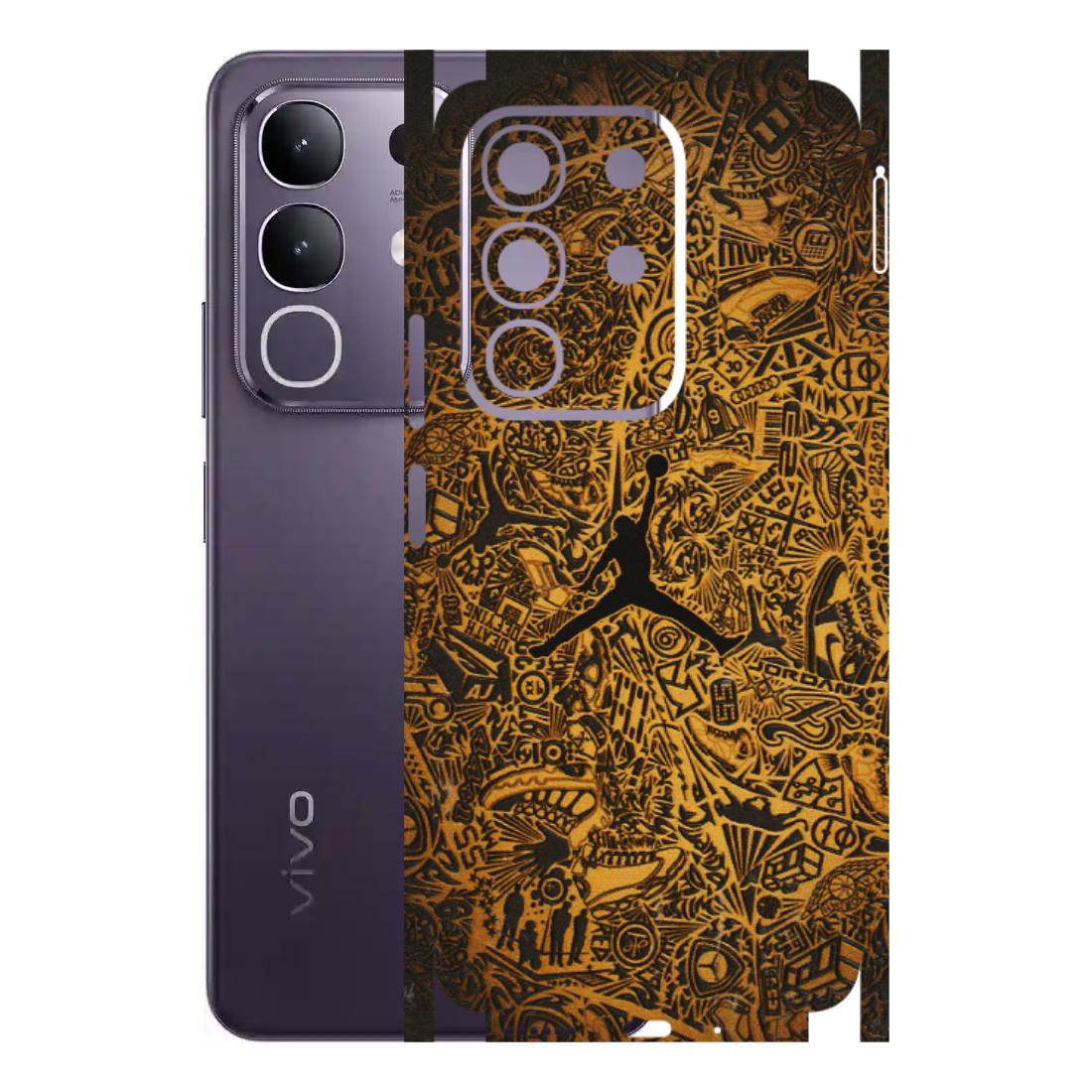 VIVO Z/V/X/T/U/S Series Phone Skins (All Models) - Premium Gold Basketball Player - 3D Embossed Finish (L-236) Vivo T4X 5G