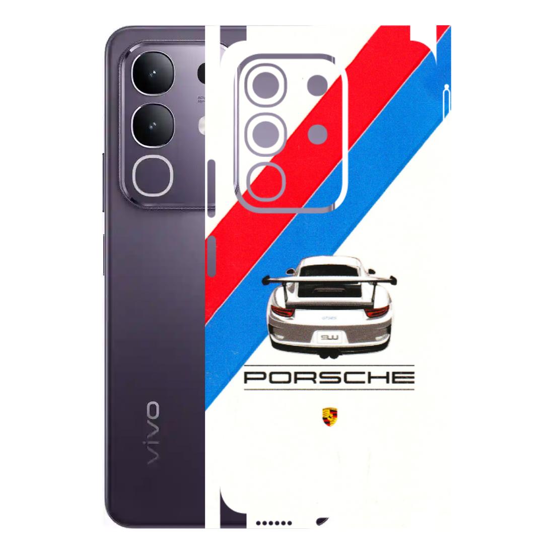 VIVO Z/V/X/T/U/S Series Phone Skins (All Models) - Porche Car Sober Logo - 3D Embossed Finish (L-248) Vivo T4X 5G