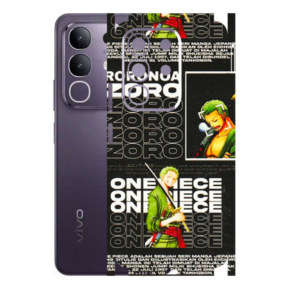 VIVO Z/V/X/T/U/S Series Phone Skins (All Models) - One Piece Zoro - 3D Embossed Finish (L-250) Vivo T4X 5G