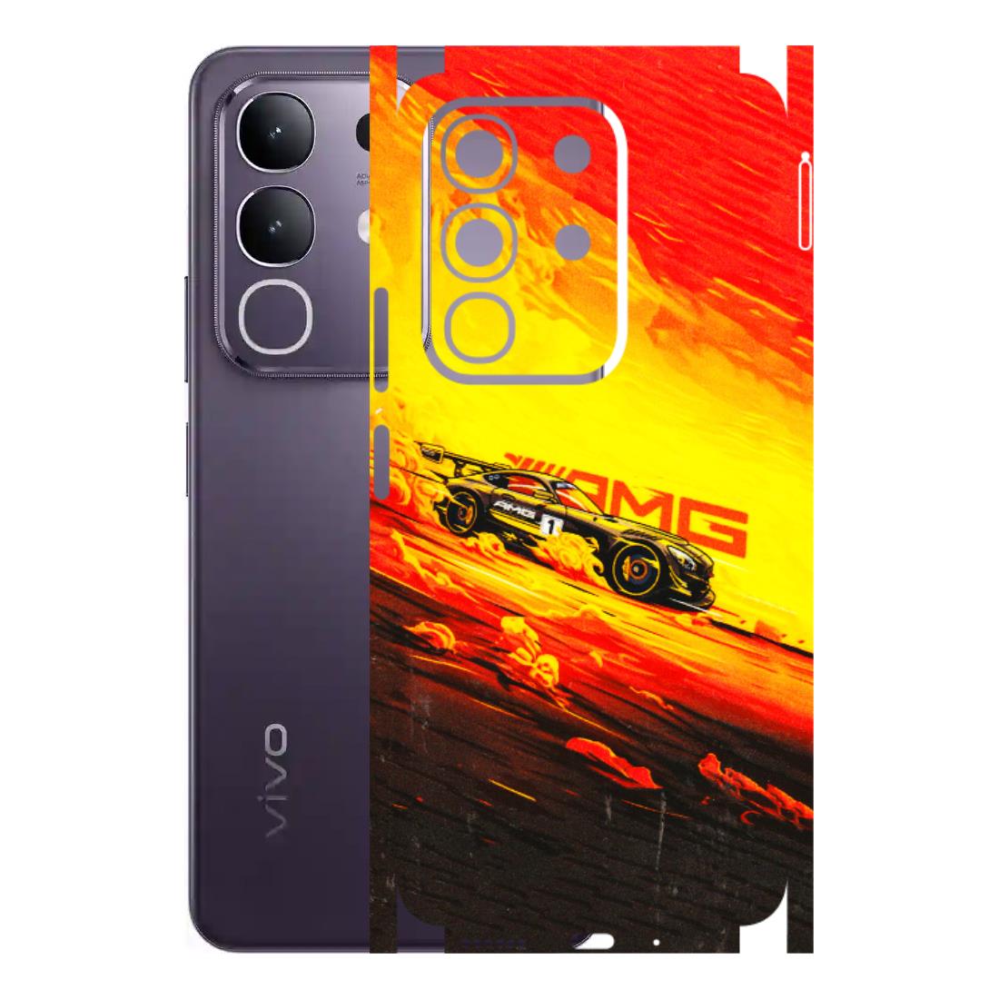 VIVO Z/V/X/T/U/S Series Phone Skins (All Models) - AMG Car Speed Cover - 3D Embossed Finish (L-256) Vivo T4X 5G