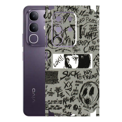 VIVO Z/V/X/T/U/S Series Phone Skins (All Models) - Never Have Love Anime - 3D Embossed Finish (L-260) Vivo T4X 5G