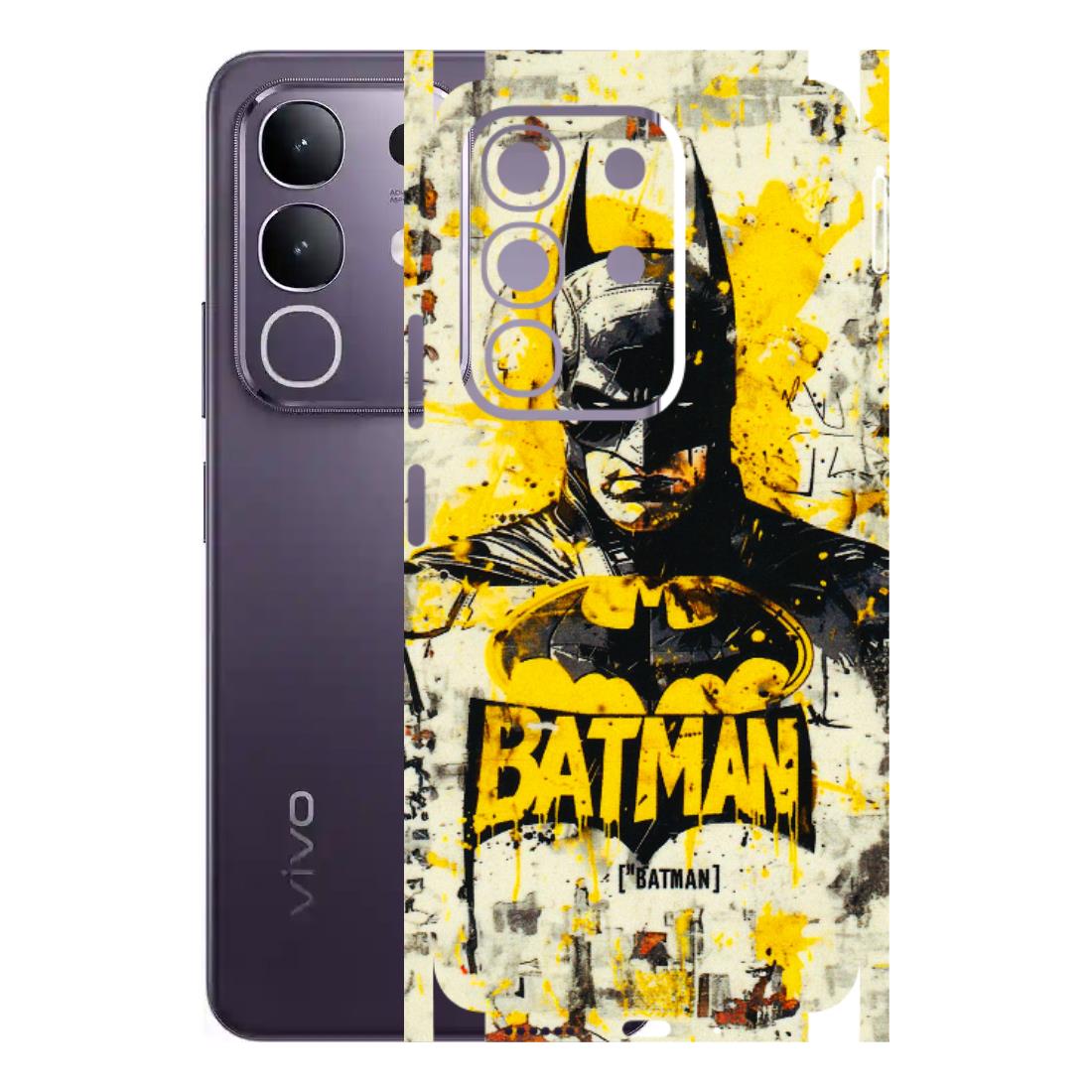 VIVO Z/V/X/T/U/S Series Phone Skins (All Models) - Batman Yellow BT - 3D Embossed Finish (L-304) Vivo T4X 5G