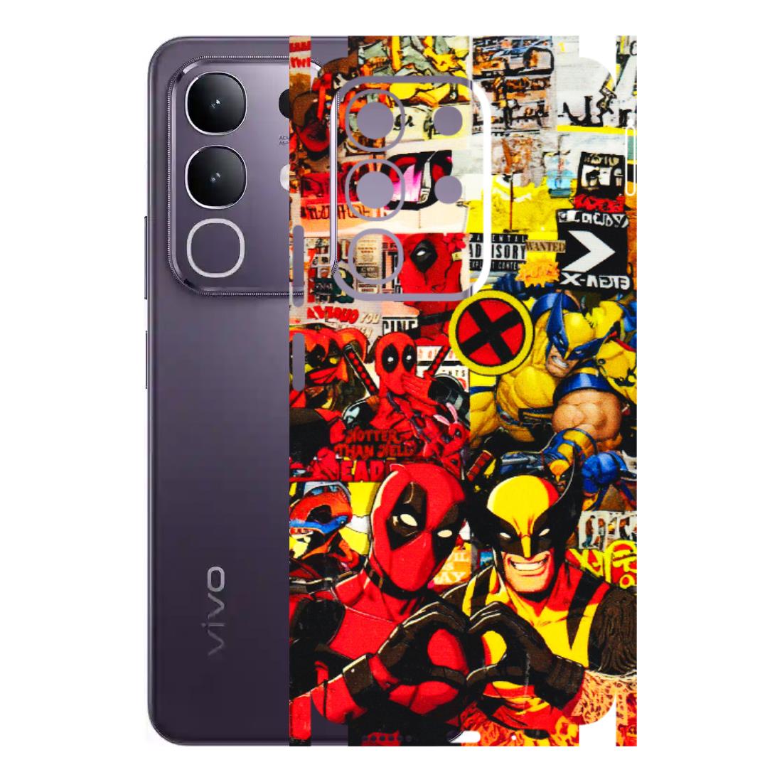 VIVO Z/V/X/T/U/S Series Phone Skins (All Models) - Spidy Wolverine - 3D Embossed Finish (L-310) Vivo T4X 5G