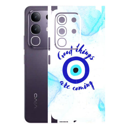 VIVO Z/V/X/T/U/S Series Phone Skins (All Models) - Evil Eye Good Things Are Coming - 3D Embossed Finish (L-322) Vivo T4X 5G