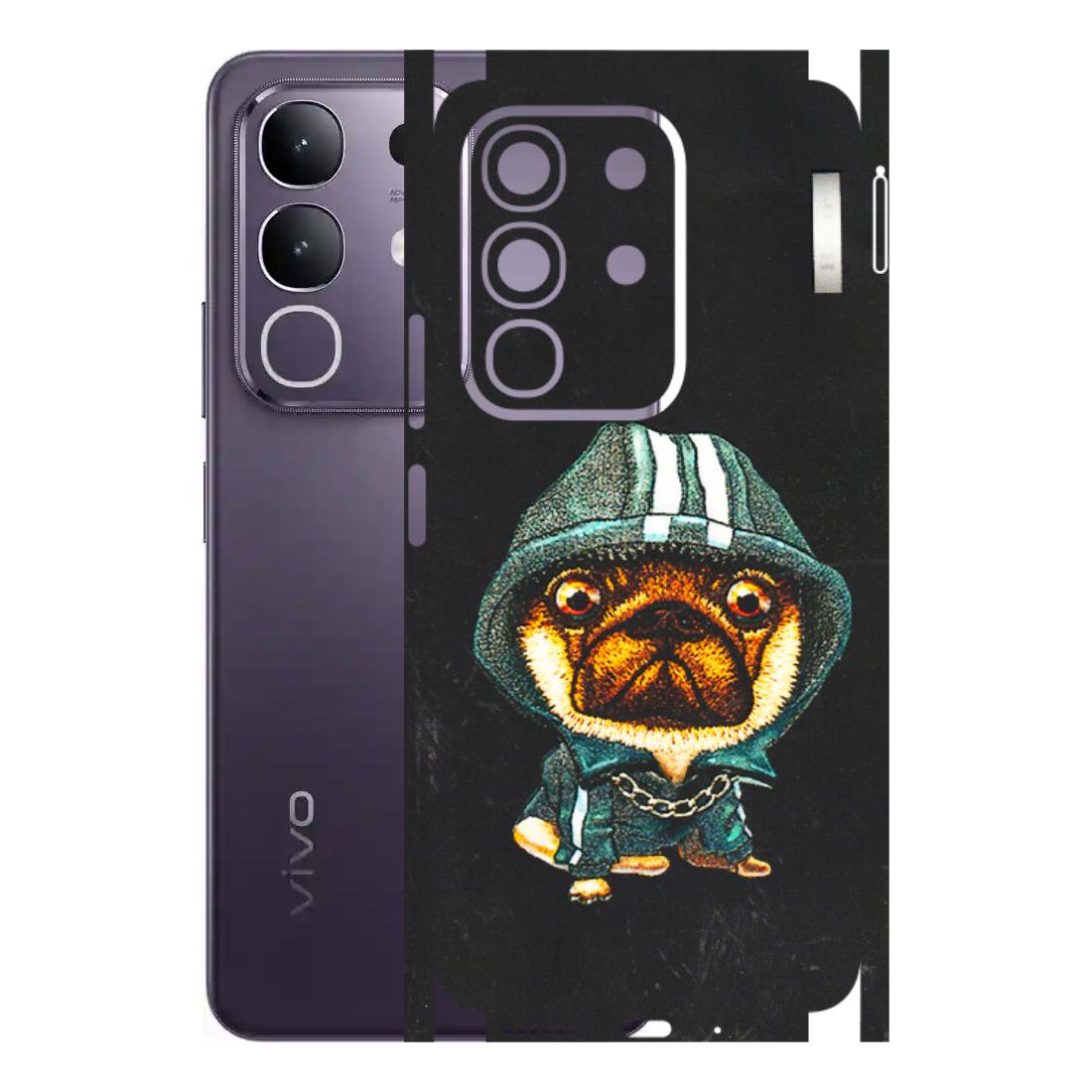 VIVO Z/V/X/T/U/S Series Phone Skins (All Models) - Puppy N Hoodie - 3D Embossed Finish (L-90) Vivo T4X 5G