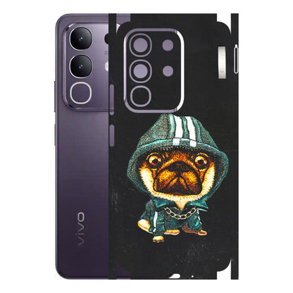 VIVO Z/V/X/T/U/S Series Phone Skins (All Models) - Puppy N Hoodie - 3D Embossed Finish (L-90) Vivo T4X 5G