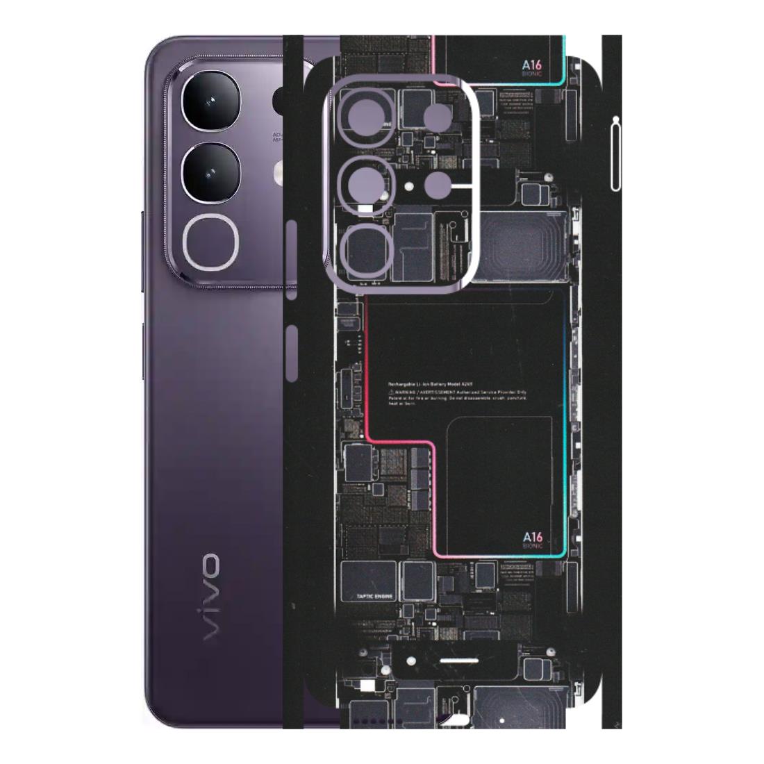 VIVO Z/V/X/T/U/S Series Phone Skins (All Models) - Motherboard Circuit Layout - Matte Finish (M-117) Vivo T4X 5G