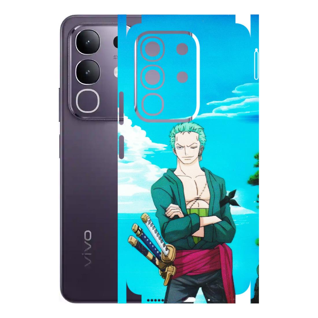 VIVO Z/V/X/T/U/S Series Phone Skins (All Models) - Cool Swordman Zoro Anime - Matte Finish (M-143) Vivo T4X 5G