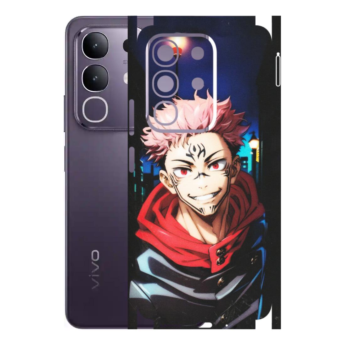 VIVO Z/V/X/T/U/S Series Phone Skins (All Models) - Yuji Itadori Funny Face Anime - Matte Finish (M-152) Vivo T4X 5G
