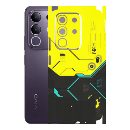 VIVO Z/V/X/T/U/S Series Phone Skins (All Models) - Black Yellow Technica - Matte Finish (M-53) Vivo T4X 5G