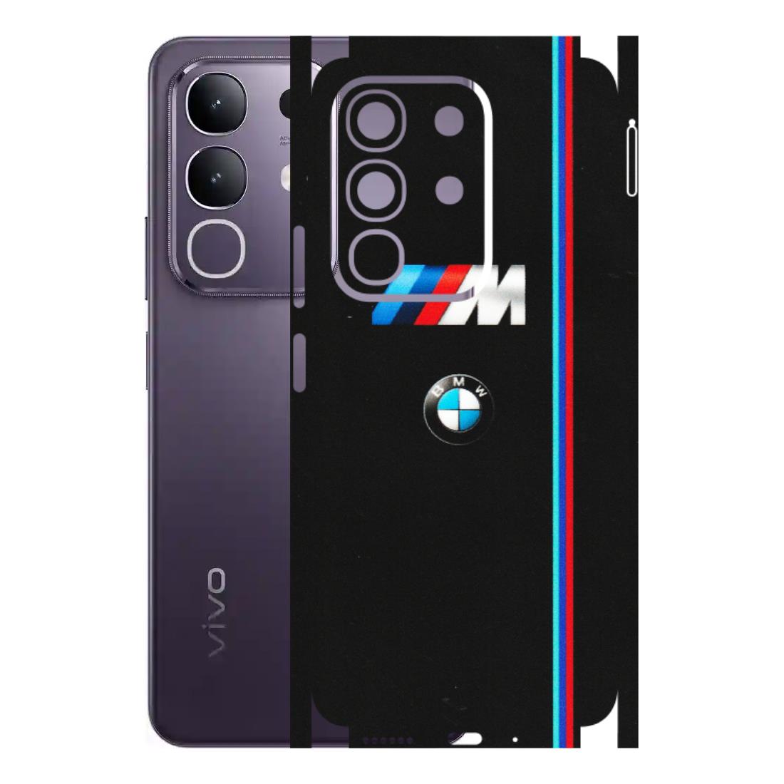 VIVO Z/V/X/T/U/S Series Phone Skins (All Models) - Styling With Black BMW - Matte Finish (M-74) Vivo T4X 5G