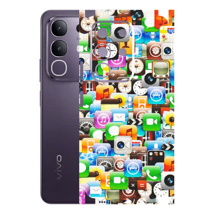 VIVO Z/V/X/T/U/S Series Phone Skins (All Models) - All Apple Icons - Matte Finish (M-93) Vivo T4X 5G