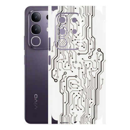 VIVO Z/V/X/T/U/S Series Phone Skins (All Models) - Tech Circuits - Transparent Finish (T-03) Vivo T4X 5G