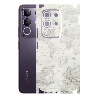 VIVO Z/V/X/T/U/S Series Phone Skins (All Models) - World Travel Map - Transparent Finish (T-04) Vivo T4X 5G