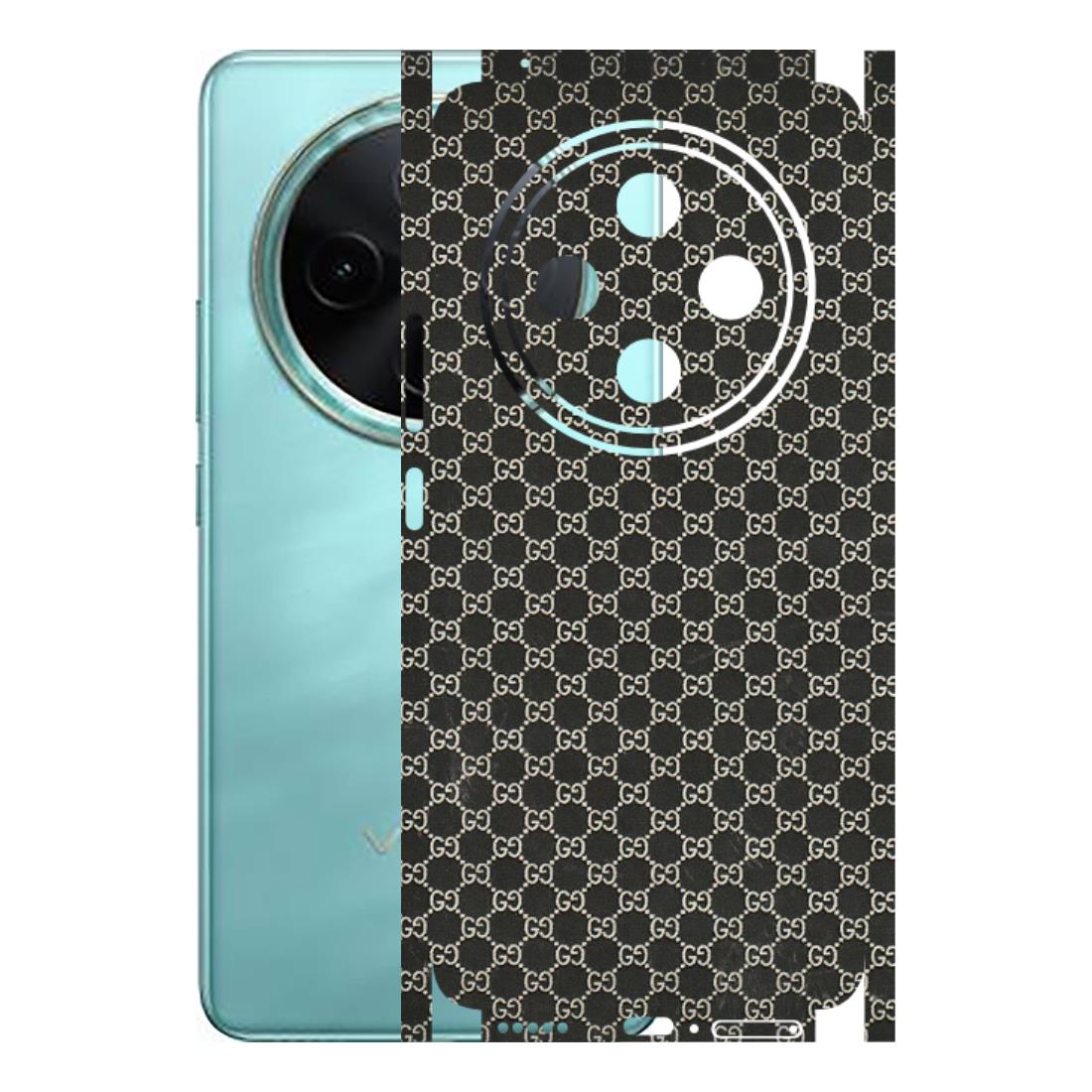 VIVO Z/V/X/T/U/S Series Phone Skins (All Models) - Black G Print - 3D Embossed Finish (L-109) Vivo T4 5G