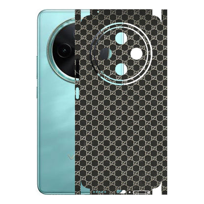 VIVO Z/V/X/T/U/S Series Phone Skins (All Models) - Black G Print - 3D Embossed Finish (L-109) Vivo T4 5G