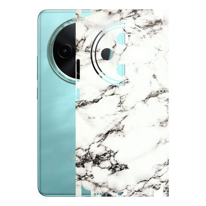 VIVO Z/V/X/T/U/S Series Phone Skins (All Models) - Black and White Marble Texture - 3D Embossed Finish (L-124) Vivo T4 5G