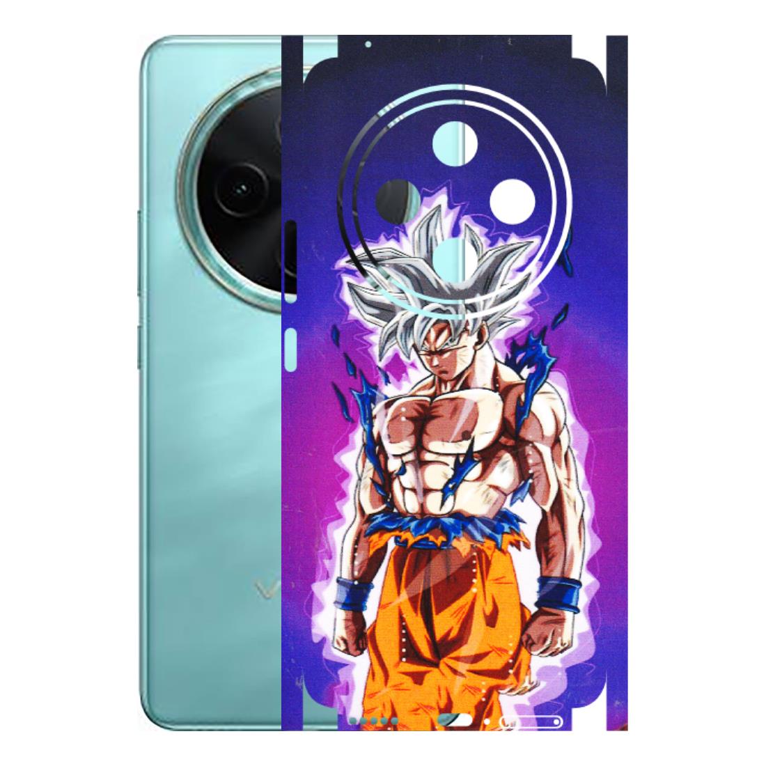 VIVO Z/V/X/T/U/S Series Phone Skins (All Models) - Goku Purple Anime - 3D Embossed Finish (L-147) Vivo T4 5G