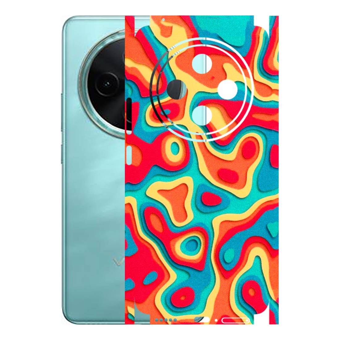 VIVO Z/V/X/T/U/S Series Phone Skins (All Models) - Abstract Swirl - 3D Embossed Finish (L-150) Vivo T4 5G