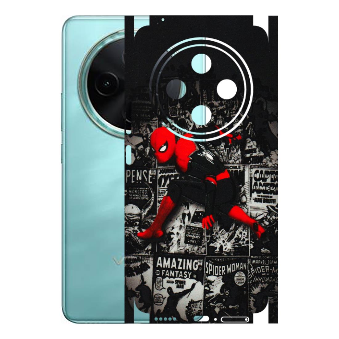 VIVO Z/V/X/T/U/S Series Phone Skins (All Models) - SpiderMan New - 3D Embossed Finish (L-162) Vivo T4 5G