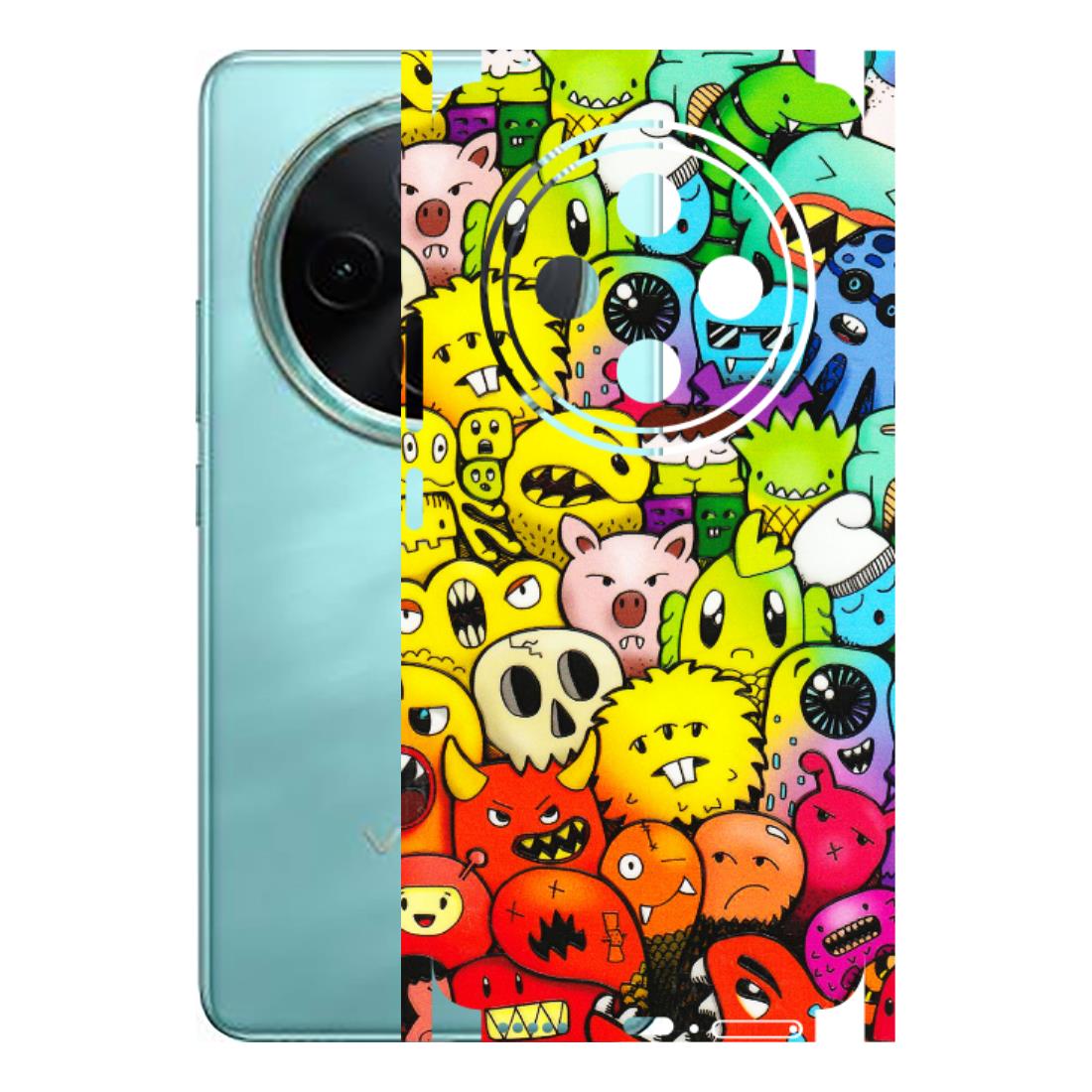 VIVO Z/V/X/T/U/S Series Phone Skins (All Models) - Angry Funkies - 3D Embossed Finish (L-169) Vivo T4 5G