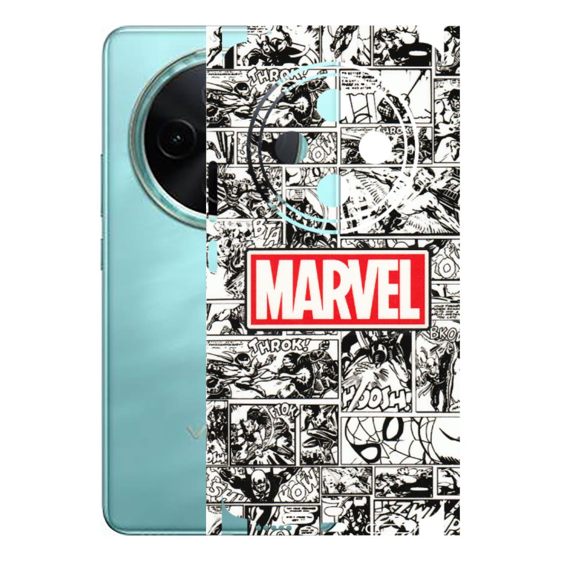 VIVO Z/V/X/T/U/S Series Phone Skins (All Models) - Marvel Comic - 3D Embossed Finish (L-171) Vivo T4 5G