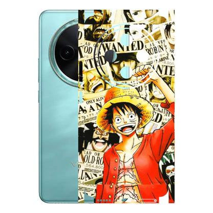 VIVO Z/V/X/T/U/S Series Phone Skins (All Models) - Luffy Anime - 3D Embossed Finish (L-177) Vivo T4 5G