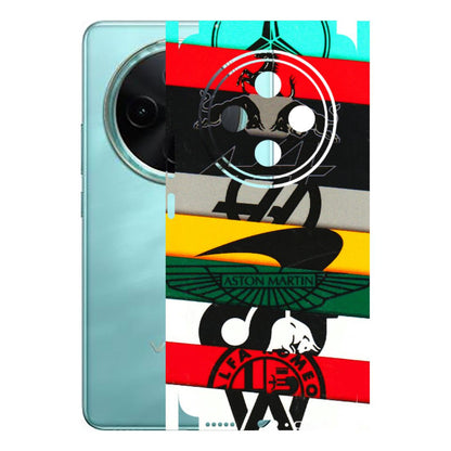 VIVO Z/V/X/T/U/S Series Phone Skins (All Models) - Multi Designer Brands - 3D Embossed Finish (L-187) Vivo T4 5G