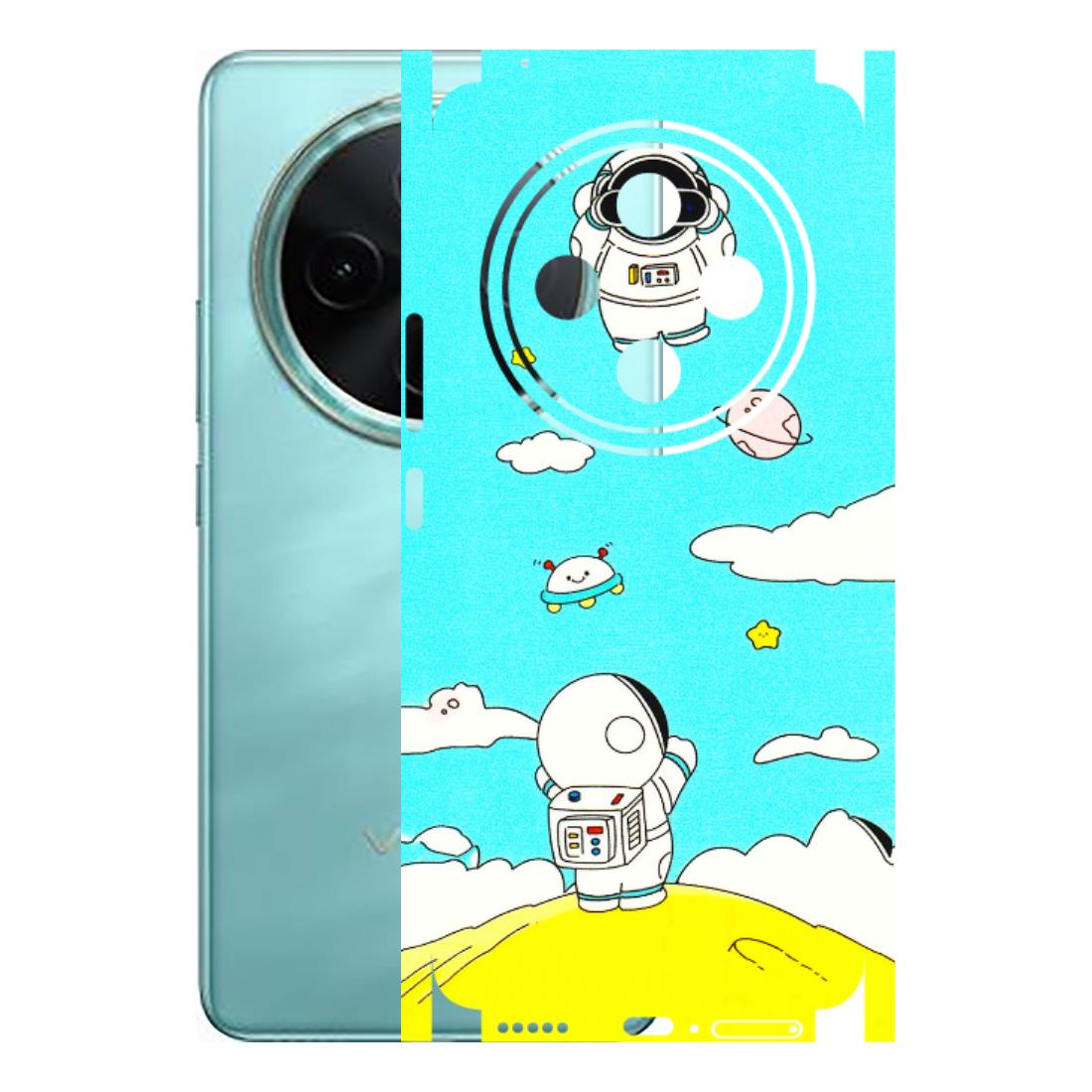 VIVO Z/V/X/T/U/S Series Phone Skins (All Models) - Blue Skies Astro Float - 3D Embossed Finish (L-230) Vivo T4 5G