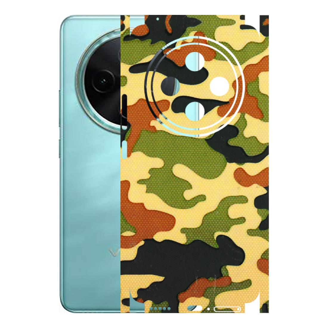 VIVO Z/V/X/T/U/S Series Phone Skins (All Models) - Indian Military - 3D Embossed Finish (L-234) Vivo T4 5G