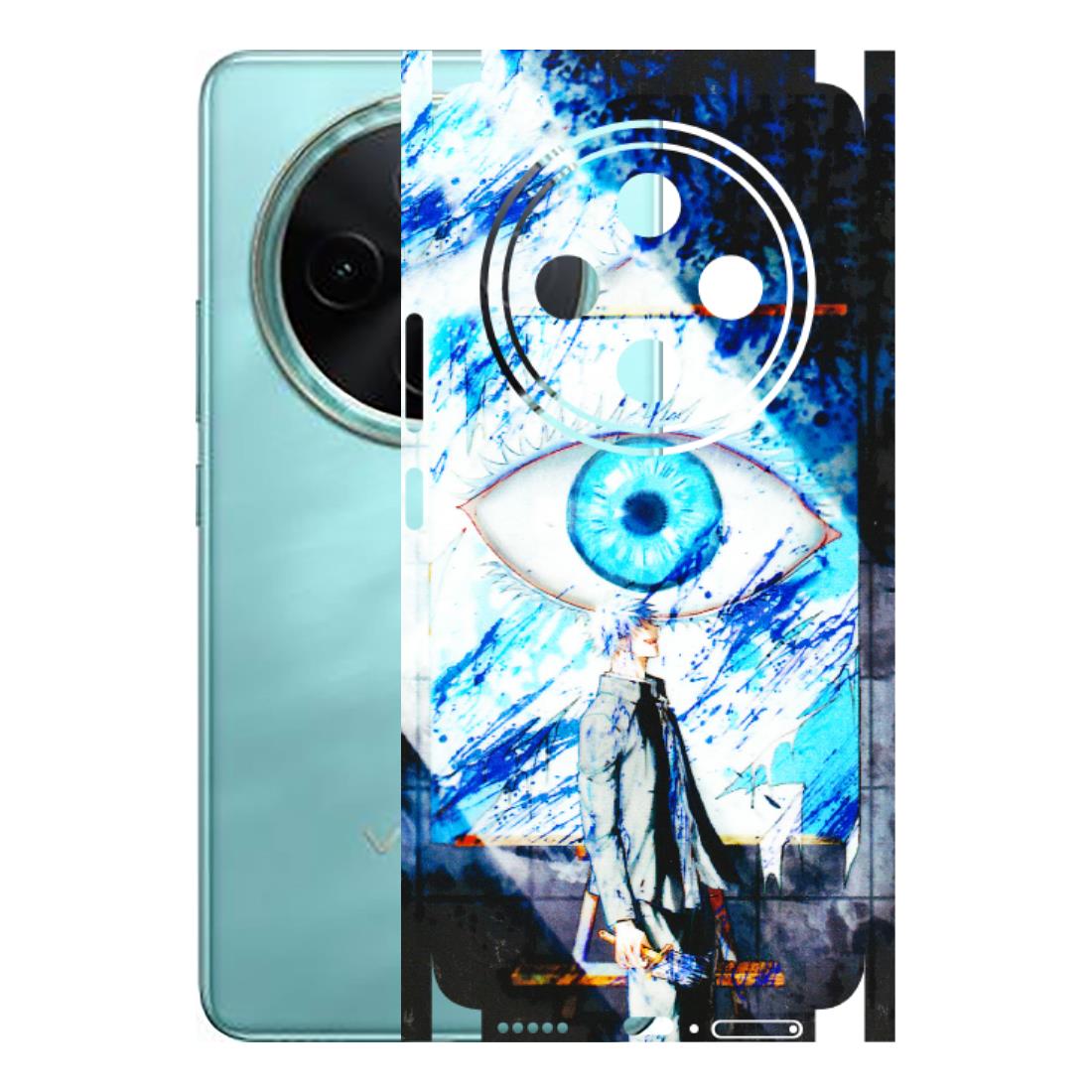 VIVO Z/V/X/T/U/S Series Phone Skins (All Models) - Gojo Satoru evil eye - 3D Embossed Finish (L-239) Vivo T4 5G