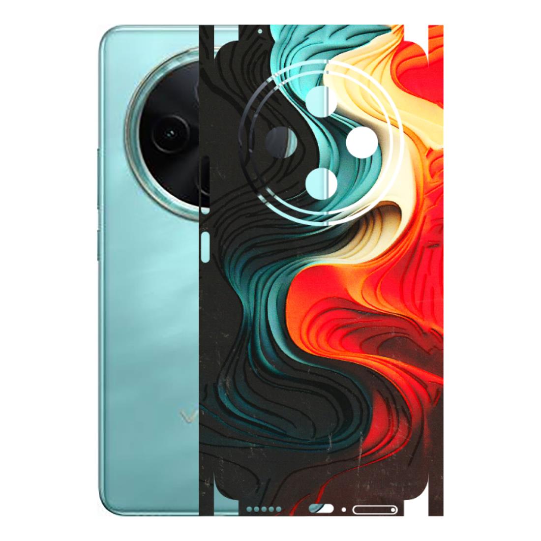 VIVO Z/V/X/T/U/S Series Phone Skins (All Models) - The Silky Swirl - 3D Embossed Finish (L-240) Vivo T4 5G