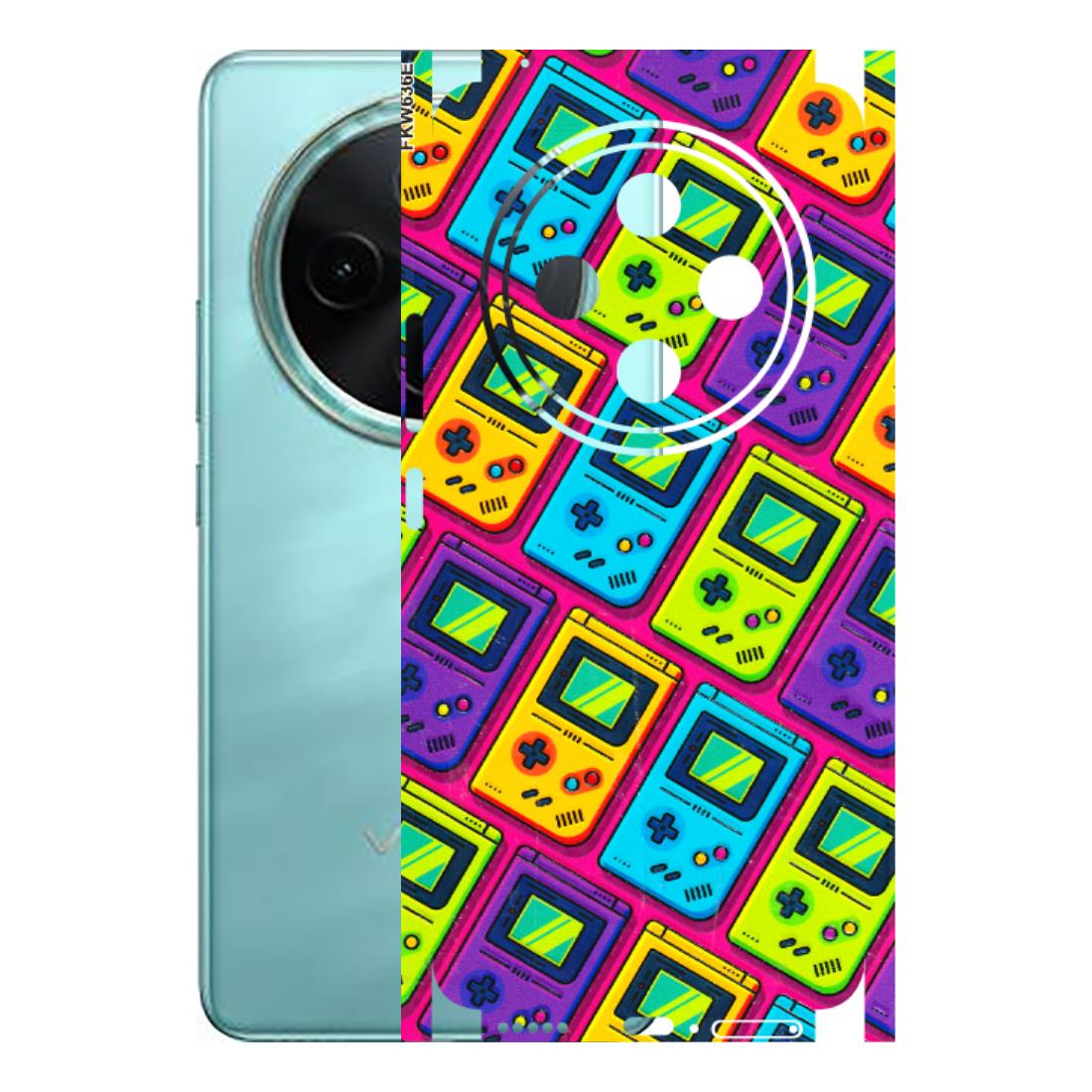 VIVO Z/V/X/T/U/S Series Phone Skins (All Models) - Gameboy Colourful - 3D Embossed Finish (L-266) Vivo T4 5G