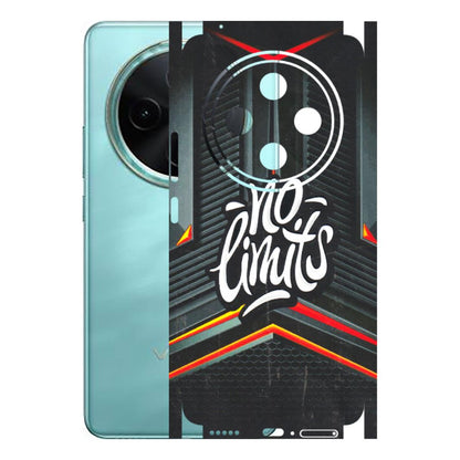 VIVO Z/V/X/T/U/S Series Phone Skins (All Models) - No Limits - 3D Embossed Finish (L-286) Vivo T4 5G