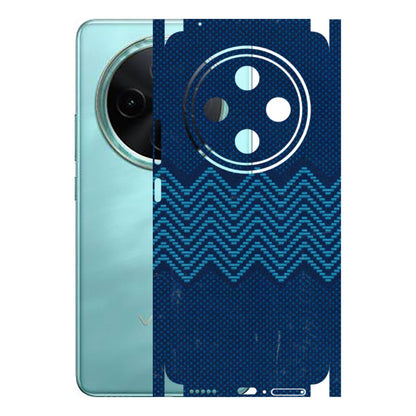 VIVO Z/V/X/T/U/S Series Phone Skins (All Models) - Blue Sober Waves - 3D Embossed Finish (L-306) Vivo T4 5G