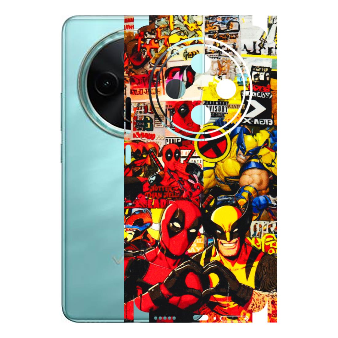 VIVO Z/V/X/T/U/S Series Phone Skins (All Models) - Spidy Wolverine - 3D Embossed Finish (L-310) Vivo T4 5G