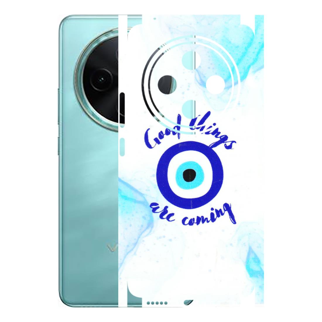 VIVO Z/V/X/T/U/S Series Phone Skins (All Models) - Evil Eye Good Things Are Coming - 3D Embossed Finish (L-322) Vivo T4 5G
