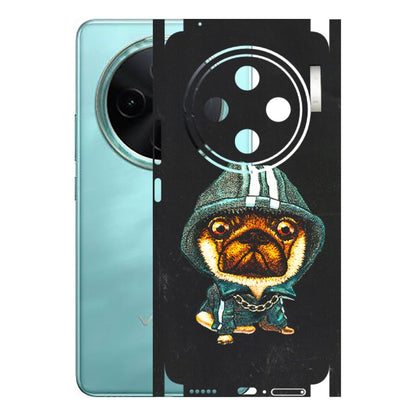 VIVO Z/V/X/T/U/S Series Phone Skins (All Models) - Puppy N Hoodie - 3D Embossed Finish (L-90) Vivo T4 5G